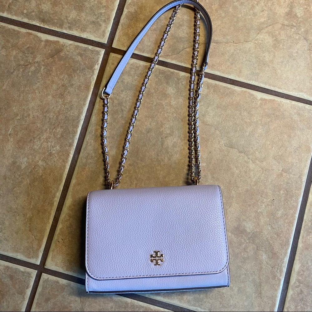 NWOT Tory Burch Mini Carter Pebble Leather Crossbody - Picture 11 of 12